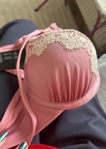 Pembe Bohem Dantel Detaylı Sütyen - Görsel 7