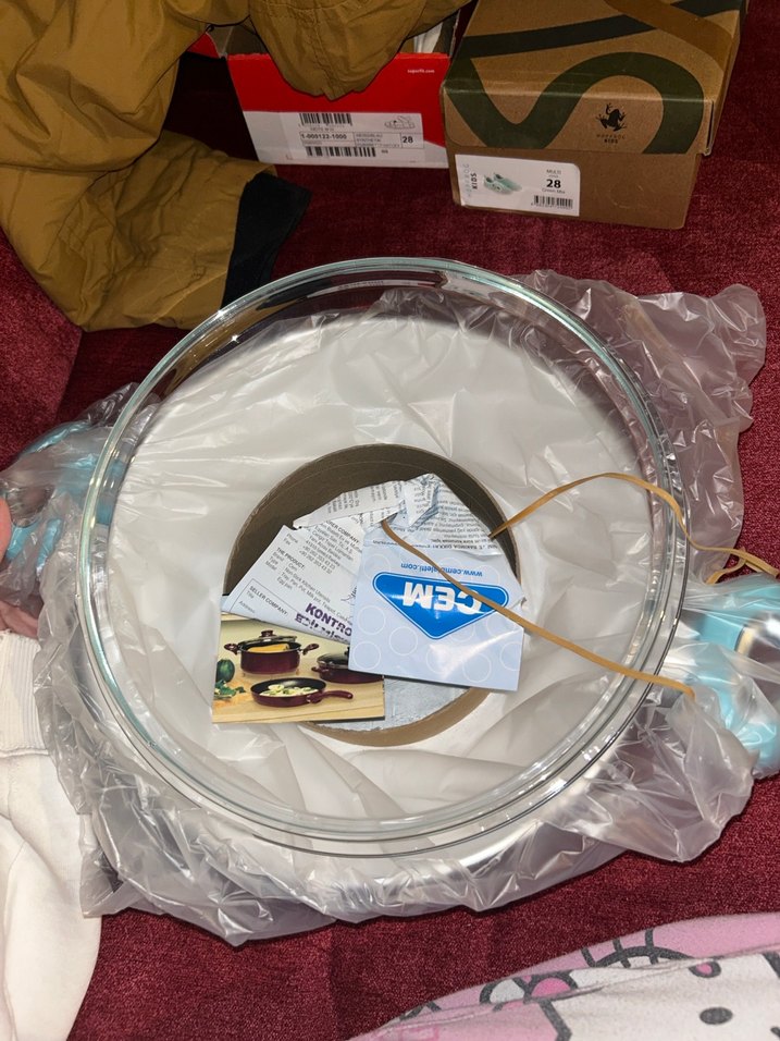 Turkuaz Cam Kapaklı Tencere - Görsel 3