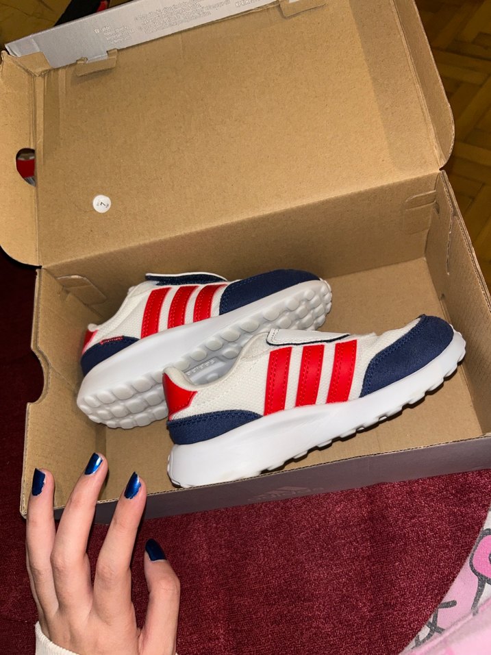 Erkek Çocuk Beyaz Adidas Spor Ayakkabı - Görsel 3