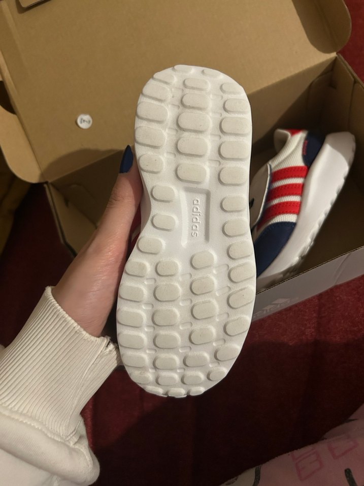 Erkek Çocuk Beyaz Adidas Spor Ayakkabı - Görsel 4