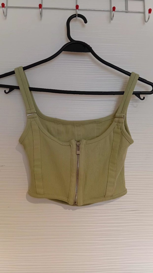 Bej Pilili Mini Kadın Bustiyer - Görsel 2