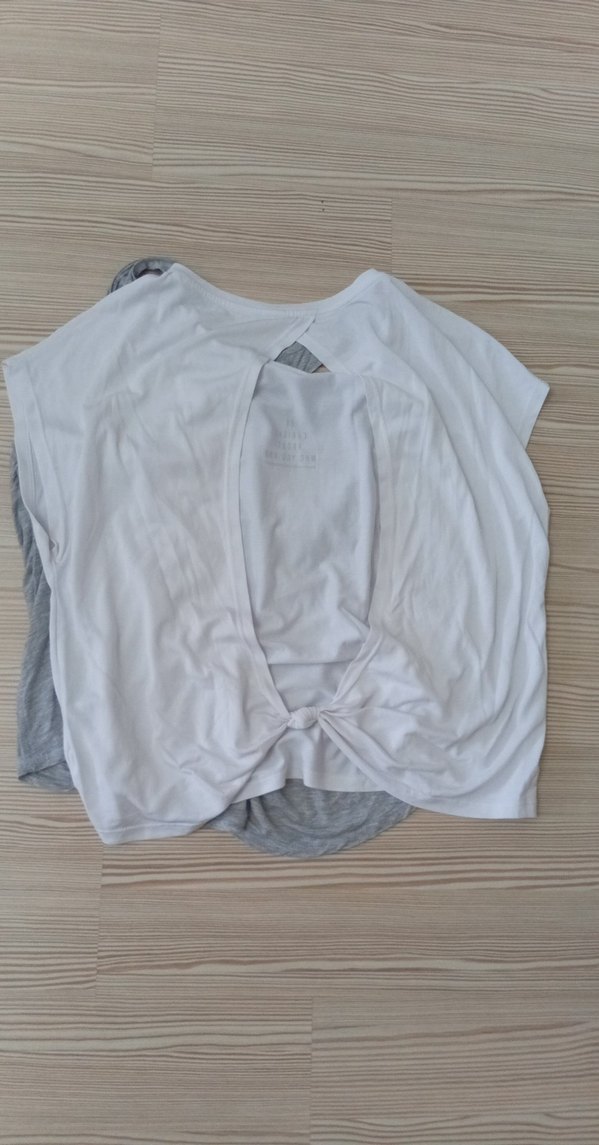 Gri Kısa Kollu Normcore Kadın Tişört - Görsel 3