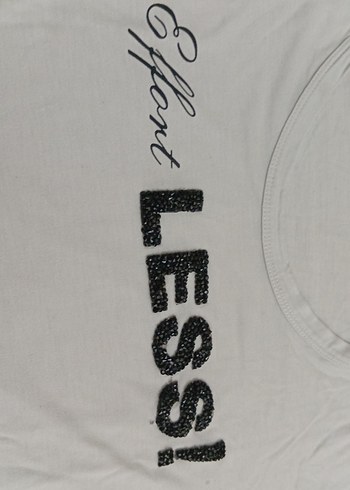 Beyaz Kısa Kollu Basic Tişört - Görsel 2