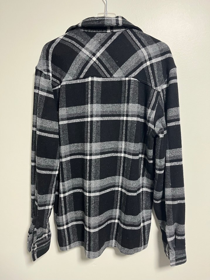 Gri Ekose Desenli Erkek Uzun Kollu Gömlek - Görsel 2