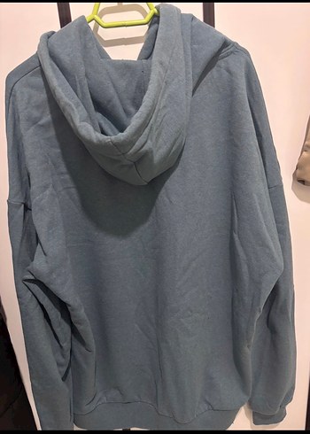 Yeşil Kapüşonlu Kadın Sweatshirt - Görsel 2