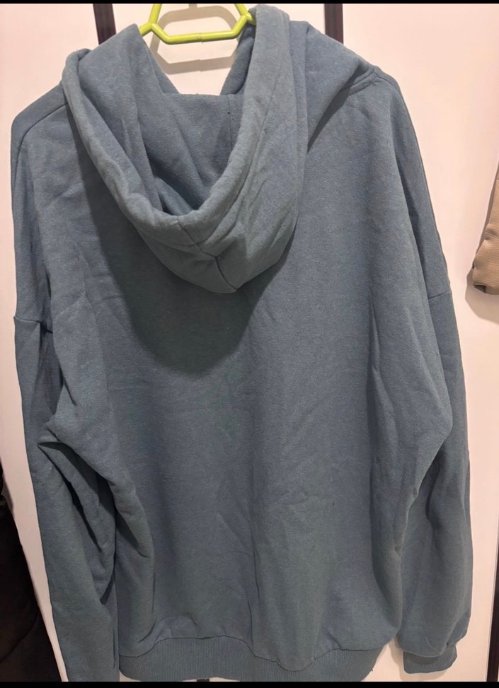 Yeşil Kapüşonlu Kadın Sweatshirt - Görsel 2