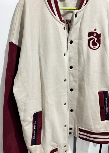 Bordo Düğmeli trabzonspor Ceket - Görsel 2