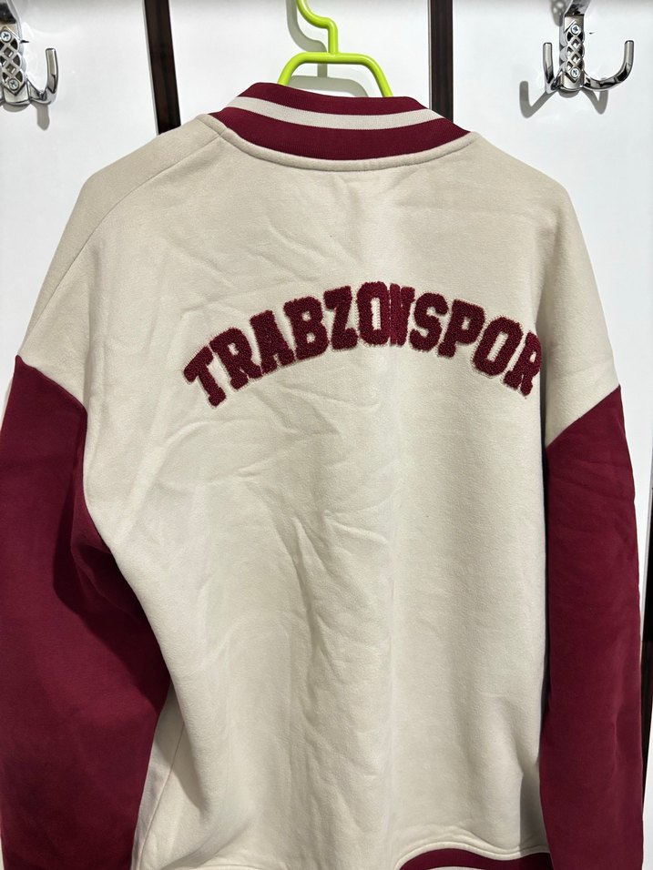 Bordo Düğmeli trabzonspor Ceket - Görsel 4