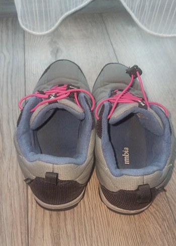 Gri Columbia Kadın Spor Ayakkabı Velcro - Görsel 3