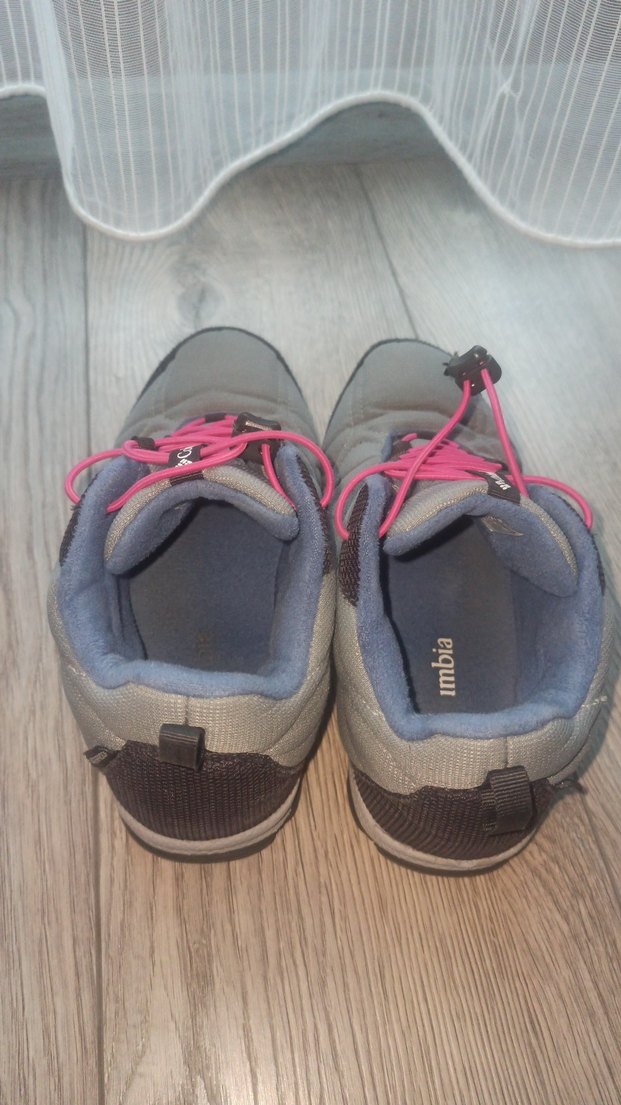 Gri Columbia Kadın Spor Ayakkabı Velcro - Görsel 3