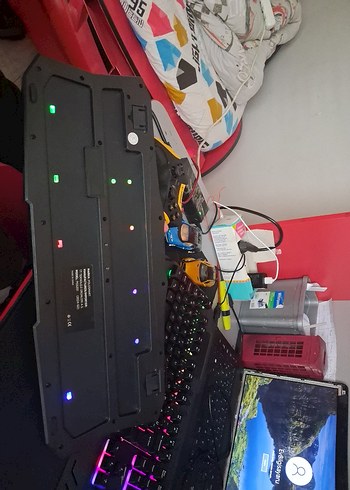 Renkli LED klavye - Görsel 10