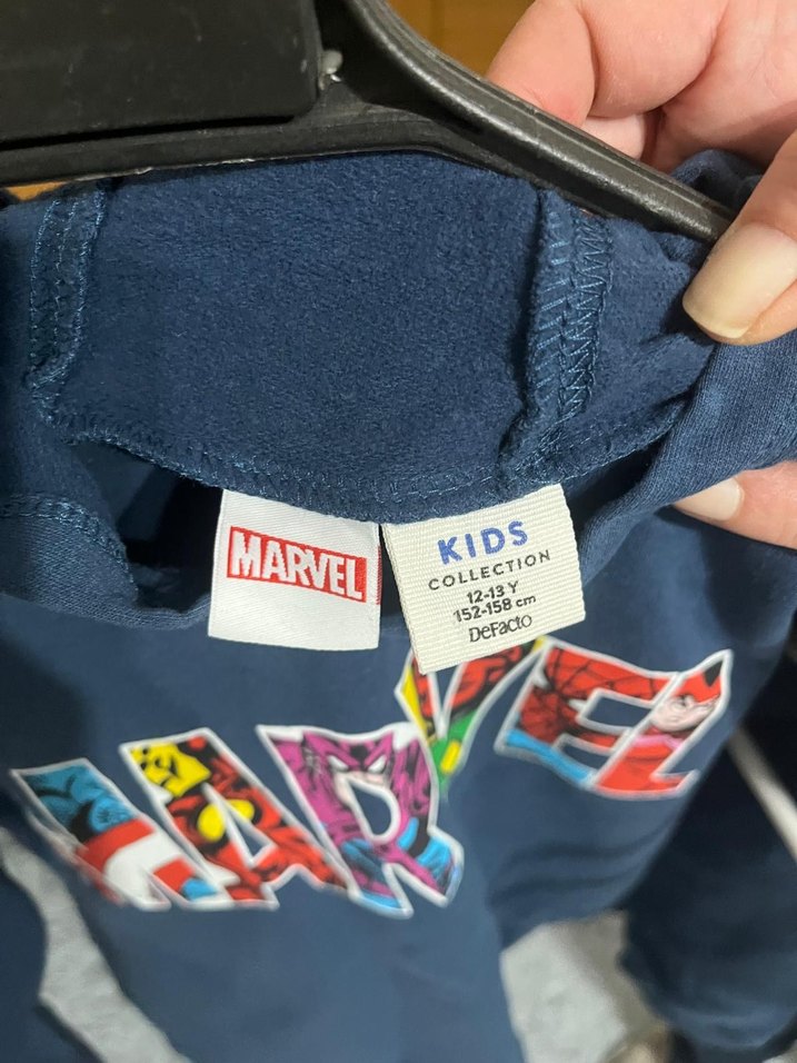 Marvel Baskılı Kapüşonlu Erkek Çocuk Sweatshirt - Görsel 2