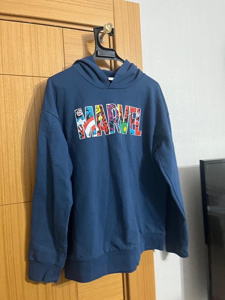 Marvel Baskılı Kapüşonlu Erkek Çocuk Sweatshirt - Görsel 5