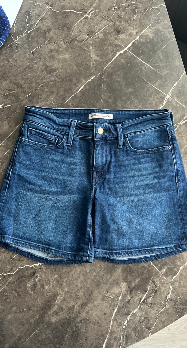 Kadın Mavi Mini Denim Şort - Görsel 2