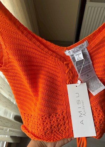 Turuncu Mini Örgü Bralet - Görsel 2