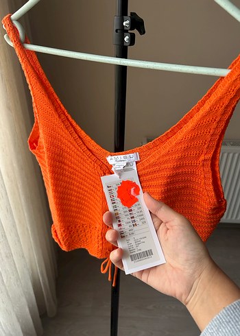 Turuncu Mini Örgü Bralet - Görsel 3