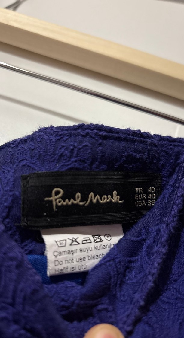 Lacivert Drapeli Midi Kalem Etek office - Görsel 3