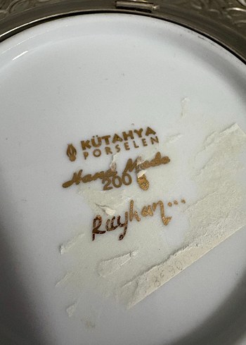 Çiçek Desenli Dekoratif Tabak - Görsel 2