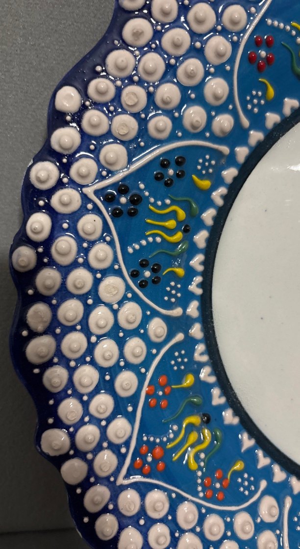 Çiçek Desenli bohem tabak - Görsel 2