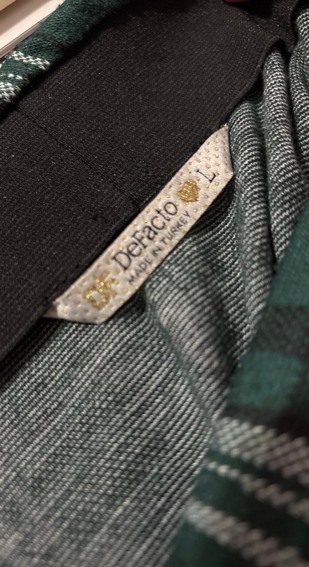 Yeşil Ekose Midi Kadın gotik etek defacto - Görsel 2