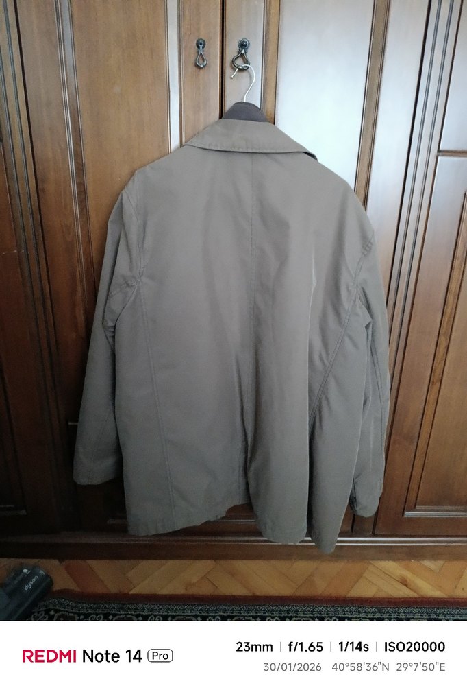 Bej Erkek Düğmeli Midi Ceket - Görsel 2