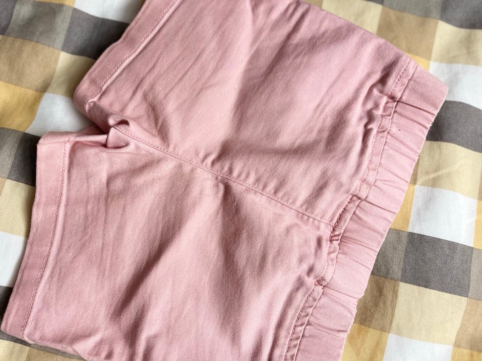 Kız Çocuk Pembe Nakışlı Pamuklu şort - Görsel 3