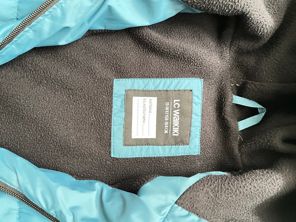 Mavi Fermuarlı Erkek çocuk montu - Görsel 2