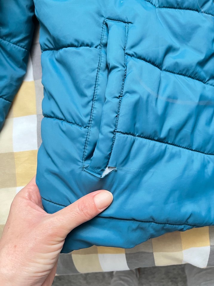 Mavi Fermuarlı Erkek çocuk montu - Görsel 5