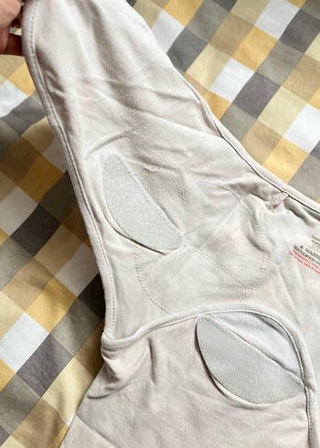 Bej gri Bebek Kundak Örtüsü - Görsel 3