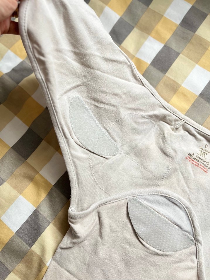 Bej gri Bebek Kundak Örtüsü - Görsel 3