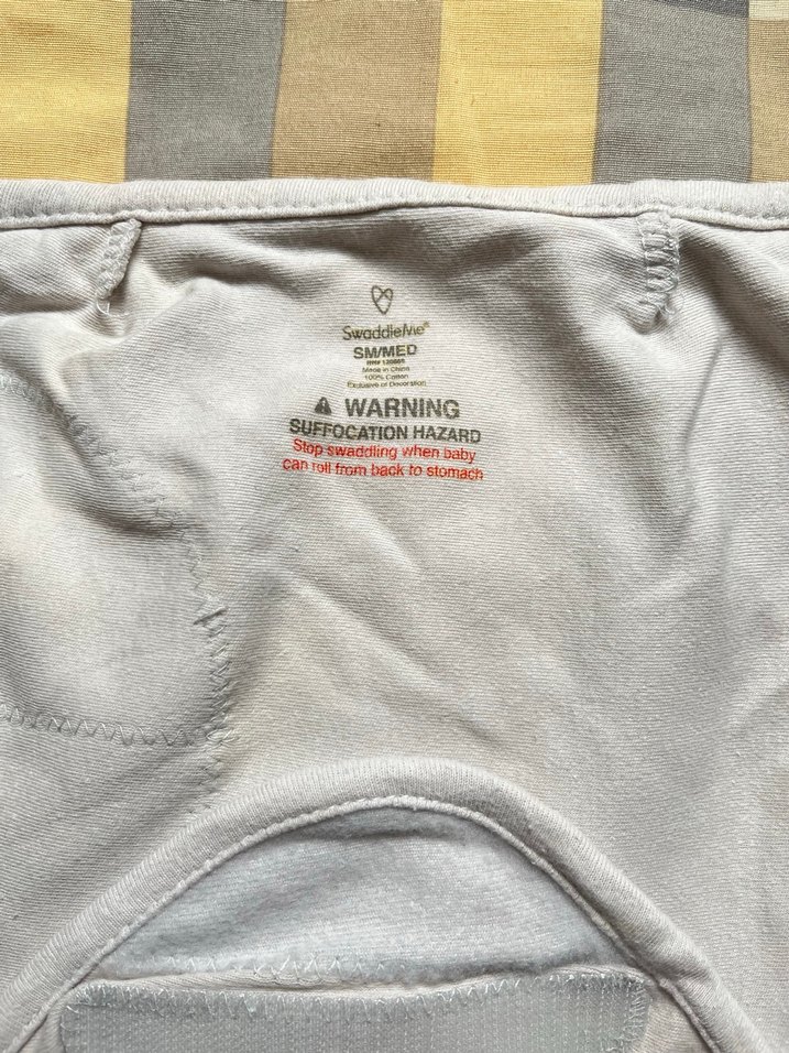 Bej gri Bebek Kundak Örtüsü - Görsel 2