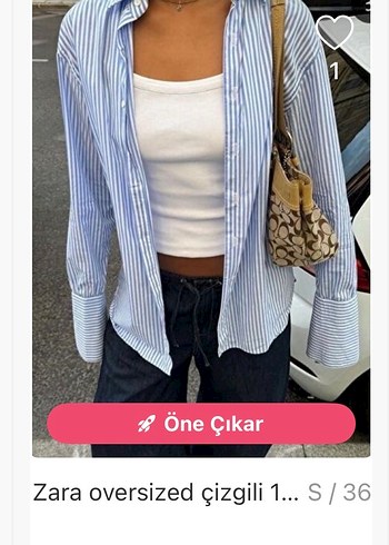 ZARA OVERSİZE GÖMLEK - Görsel 3