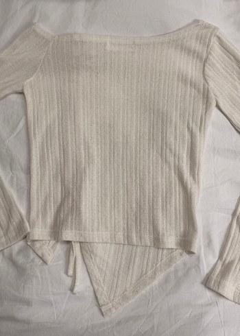 Kore stili asimetrik omzu düşük üst - Görsel 2