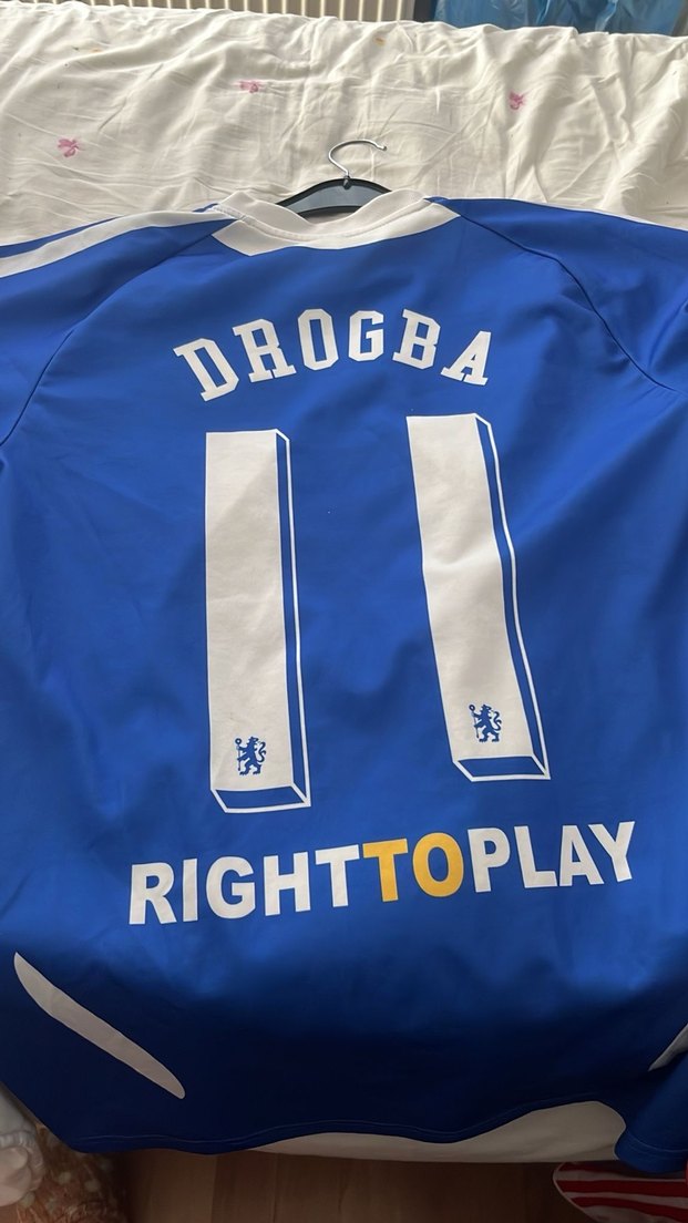 Mavi Kısa Kollu Chelsea Formalı Jersey drogba - Görsel 2