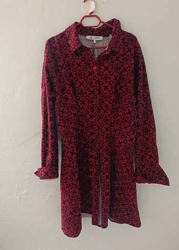 Bordo Leopar Desenli Kuşaklı Hamile Elbisesi - Görsel 3