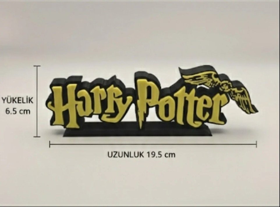 Harry Potter Dekoratif Stand - 3D Baskı Figür Masa Üstü Aksesuar - Görsel 3