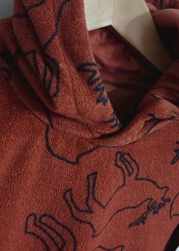 Kahverengi Yumuşak Kumaşlı Erkek Sweatshirt - Görsel 3