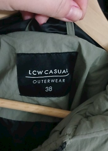 Kadın haki Şeffaf Deri Midi Kaban - Görsel 5