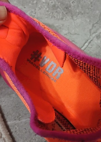 Turuncu Bağcıklı Renkli Spor Ayakkabı - Görsel 4