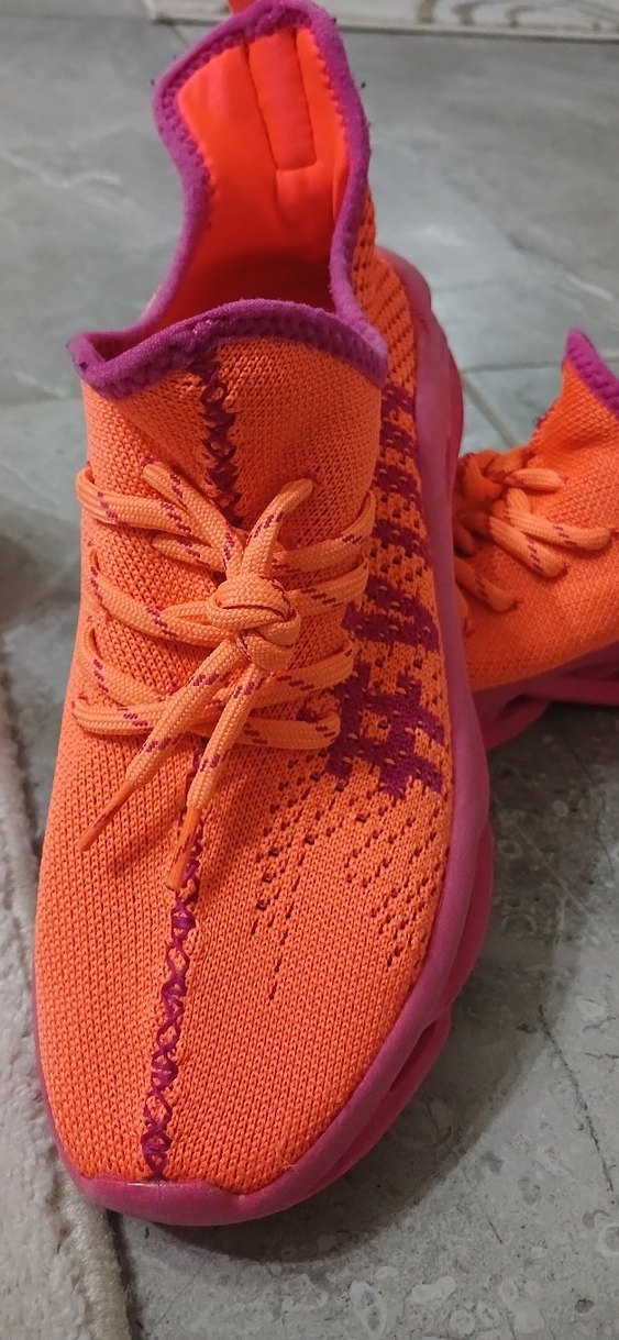 Turuncu Bağcıklı Renkli Spor Ayakkabı - Görsel 2