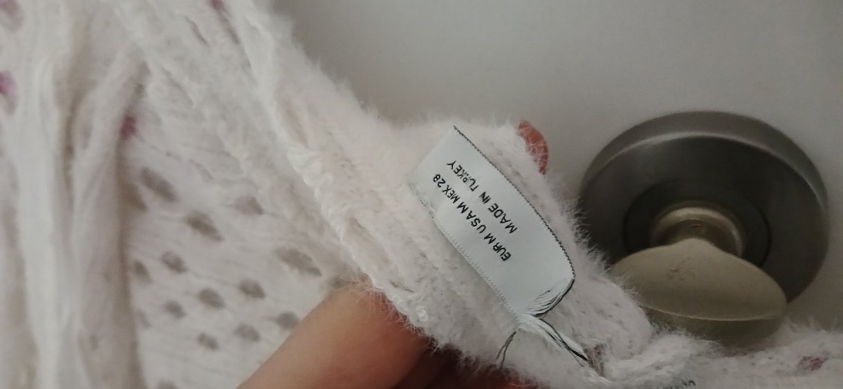 Beyaz Örgü Bohem Kadın Kazak - Görsel 3