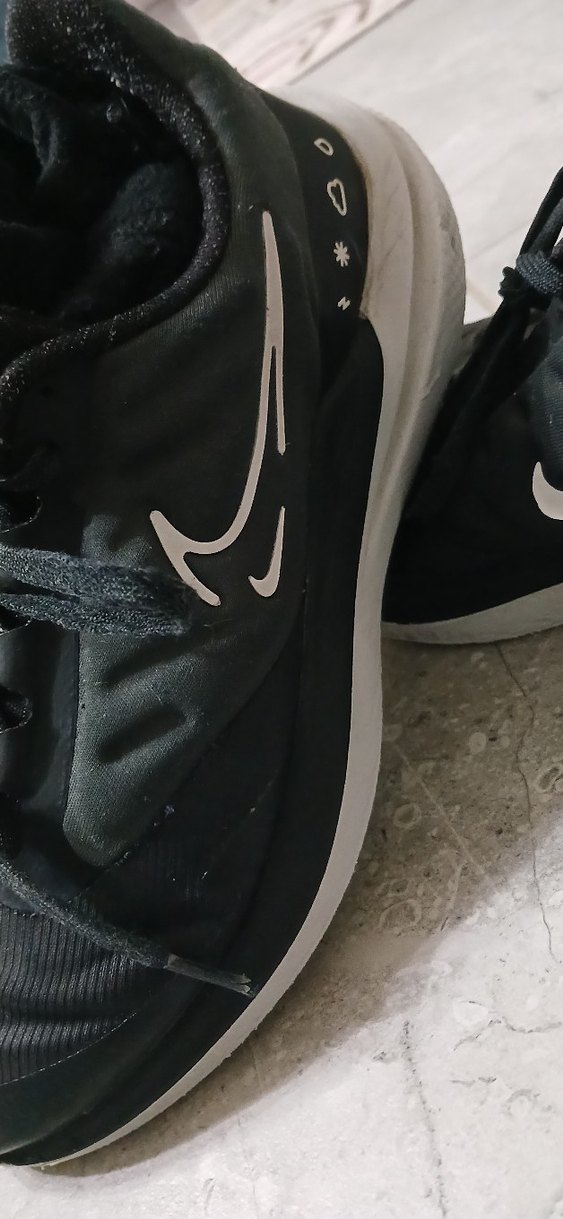 Siyah Bağcıklı Stiletto Topuklu Spor Ayakkabı - Görsel 4