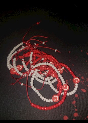 El Yapımı TÜRK BAYRAKLI Ayarlanabilir Bileklik Tekli - Görsel 3