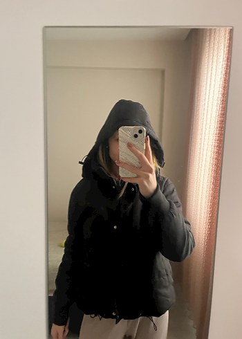 Kadın Siyah Puff Mont - Görsel 2