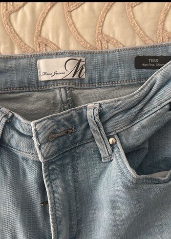 Mavi Midi Kadın Denim Pantolon - Görsel 2