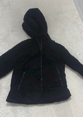 Siyah Fermuarlı Kadın Kışlık Ceket - Görsel 3