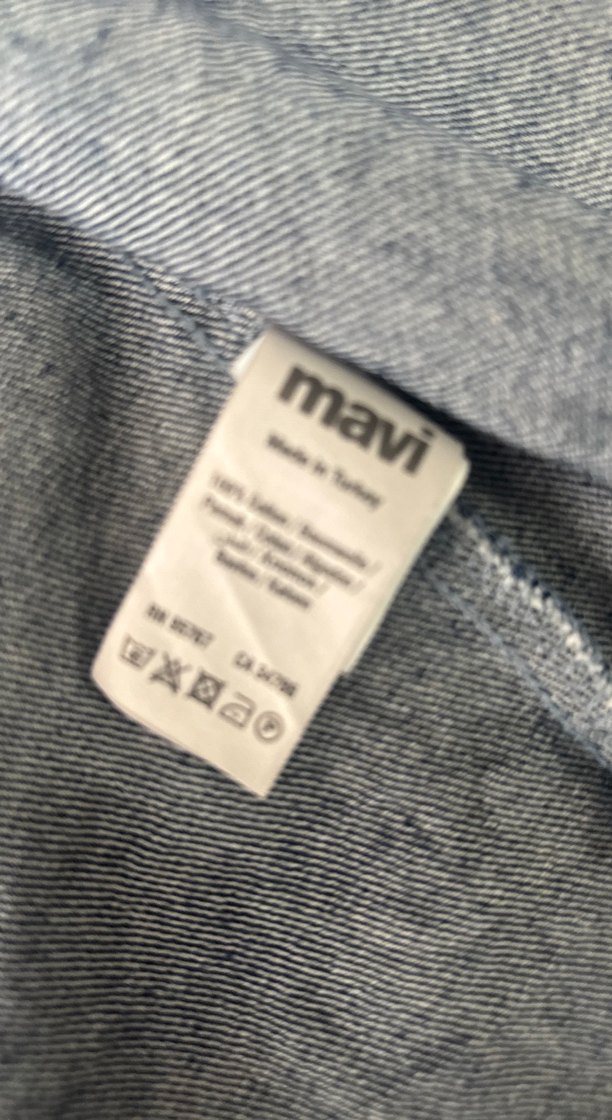 Kadın Lacivert Düğmeli Denim Ceket - Görsel 4