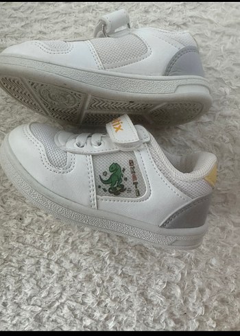 Beyaz Erkek Çocuk Spor Ayakkabı Velcro - Görsel 3