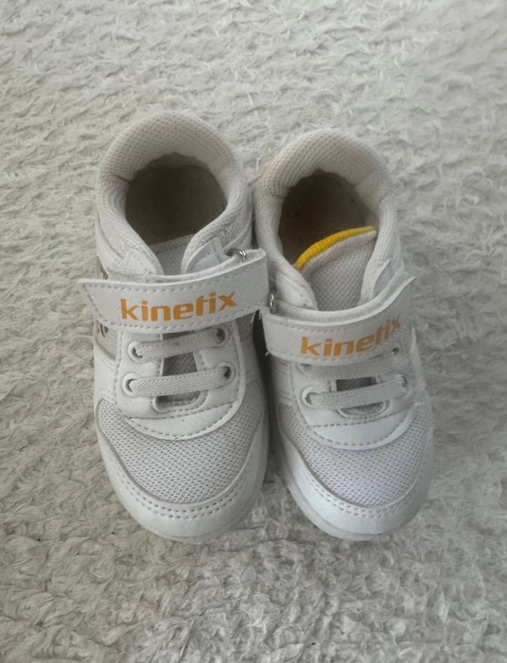Beyaz Erkek Çocuk Spor Ayakkabı Velcro - Görsel 2