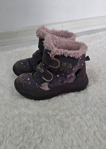 Kız Çocuk Mor Kürk Detaylı Bot - Görsel 3